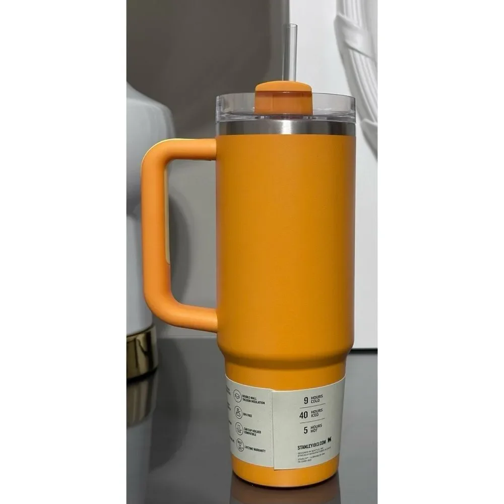 LIMITED EDITION Stanley Quencher H2.0 FlowState Tumbler 30oz, MARIGOLD - Picture 2 of 4